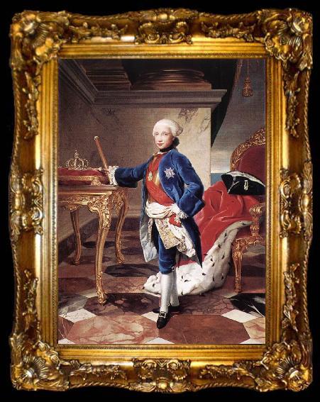framed  MENGS, Anton Raphael Ferdinand IV, King of Naples, ta009-2